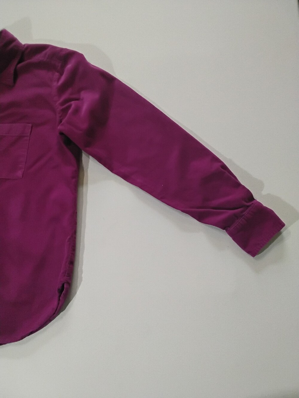 Loft Corduroy Button Down Shirt Womens XS Pink Barbiecore Preppy Retro Style - Picture 5 of 8